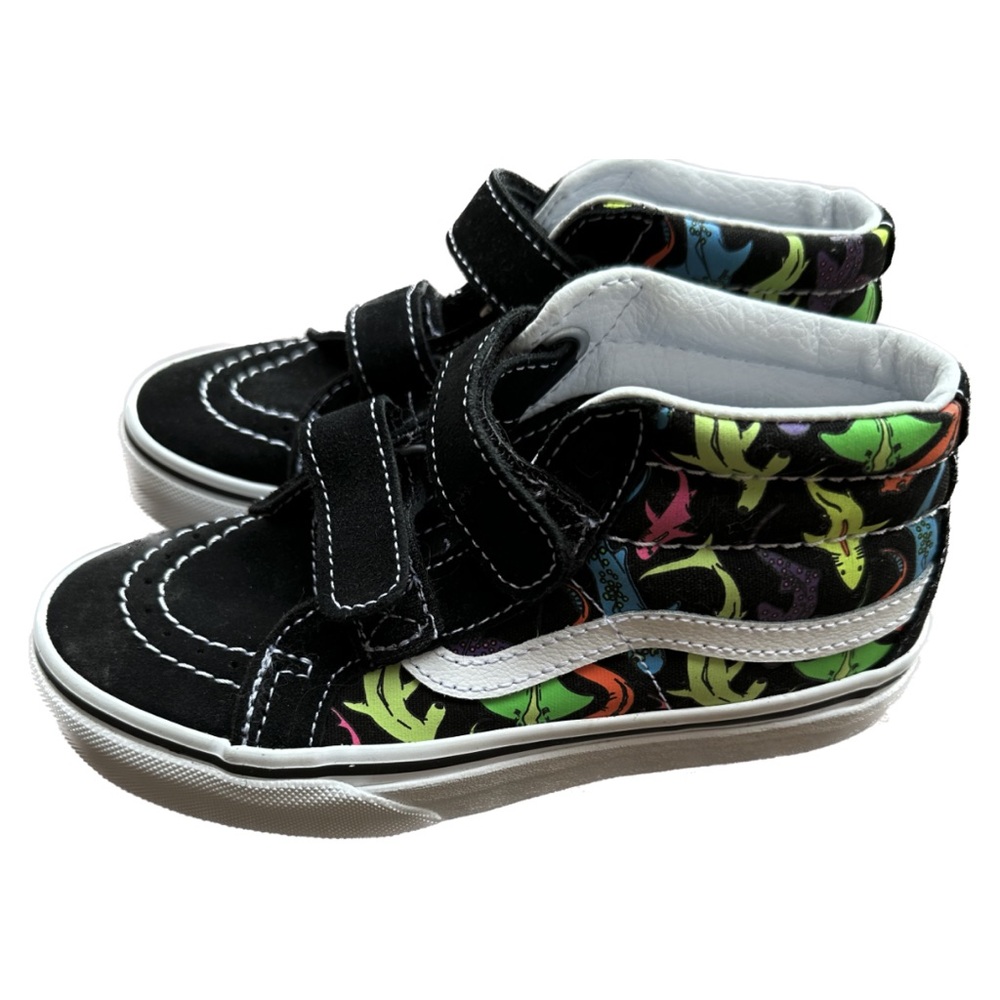 Boys Vans glow in the dark shark high tops